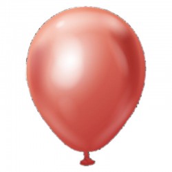 Pack de 5 ballons · Miroir Rouge · 5″ (13 cm)