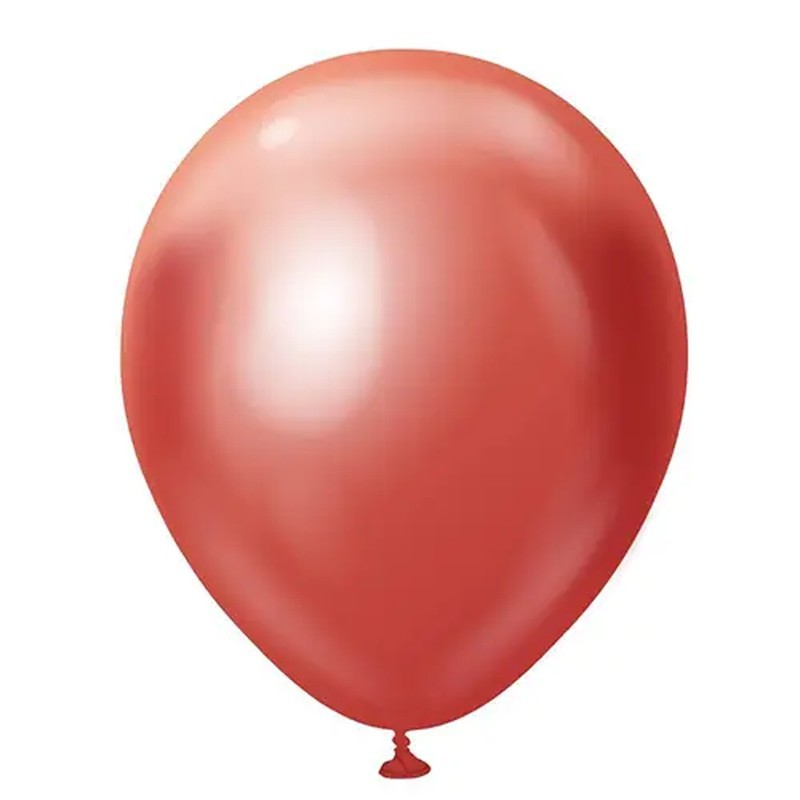 Pack de 50 ballons · Miroir Rouge · 12″ (30 cm)