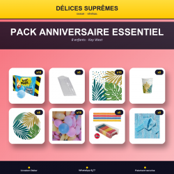 Pack Anniversaire Essentiel · 8 enfants · Key West
