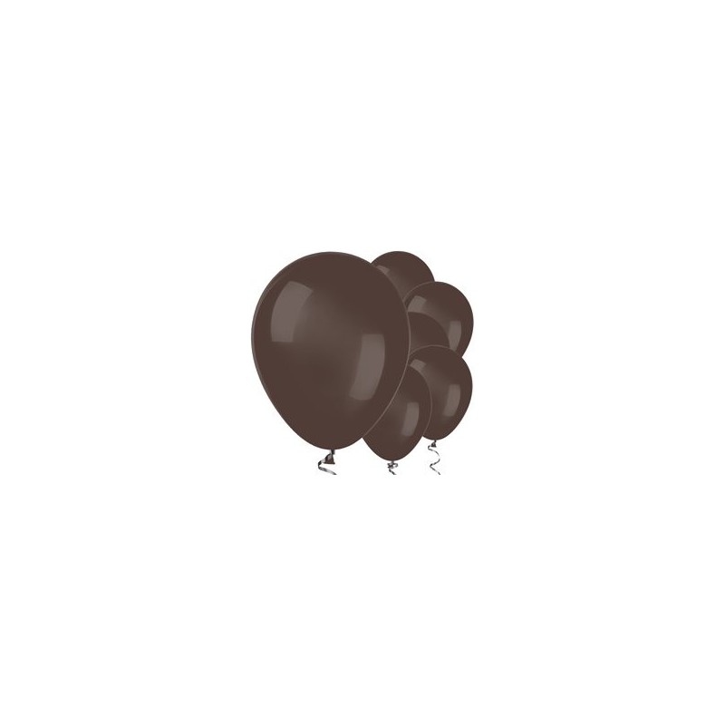Pack de 100 ballons · Standard Chocolat · 12″ (30 cm)