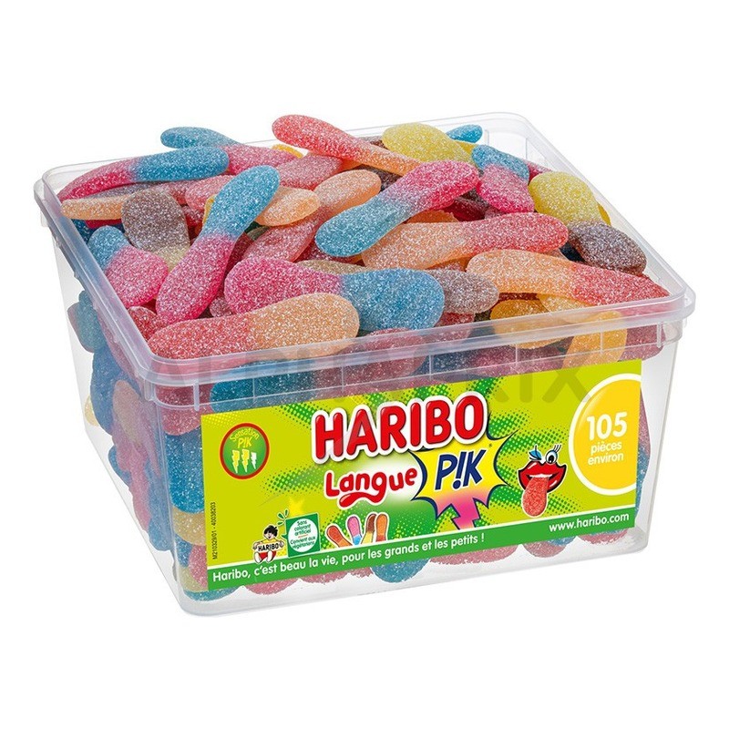 Tubo Haribo Langues acides Pik · 105 pièces
