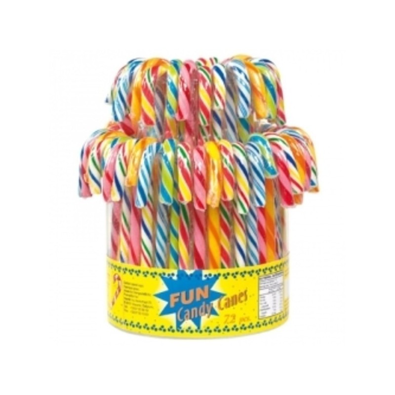 Canne tutti-frutti en sucre d'orge