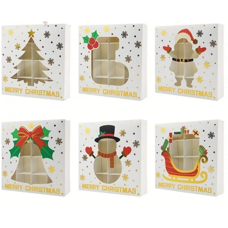 Boîte cadeau de Noël à compartiments