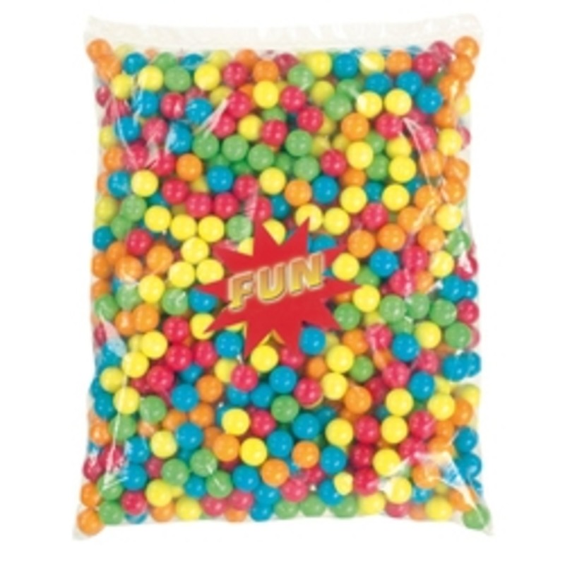 Billes de chewing-gum multicolores