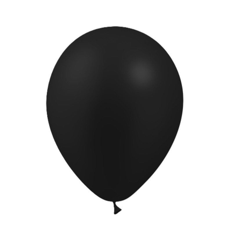 Pack de 100 ballons · Metal Noir · 5″ (13 cm)