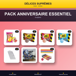Pack Anniversaire Essentiel · 8 enfants · Fusée spatiale