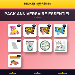 Pack Anniversaire Essentiel · 8 enfants · Koala