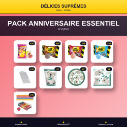 Pack Anniversaire Essentiel · 16 enfants · Koala