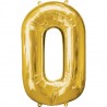 Ballon couleur Or chiffre 0