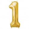 Ballon couleur Or chiffre 1