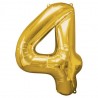 Ballon couleur Or chiffre 4