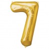 Ballon couleur Or chiffre 7