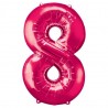 Ballon Rose chiffre 8